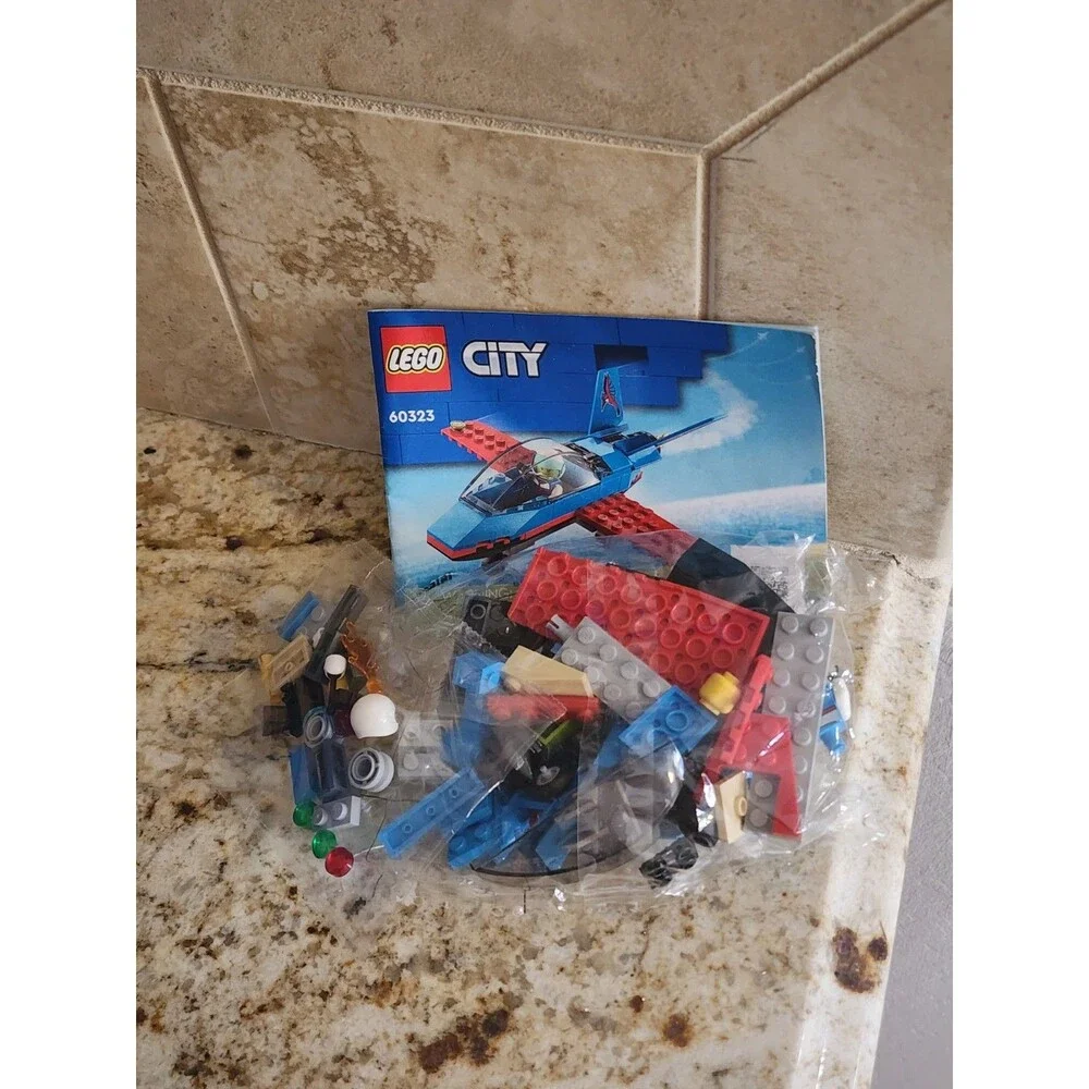 LEGO City Stunt Plane Set 60323 New Sealed Bags Instructions No Box